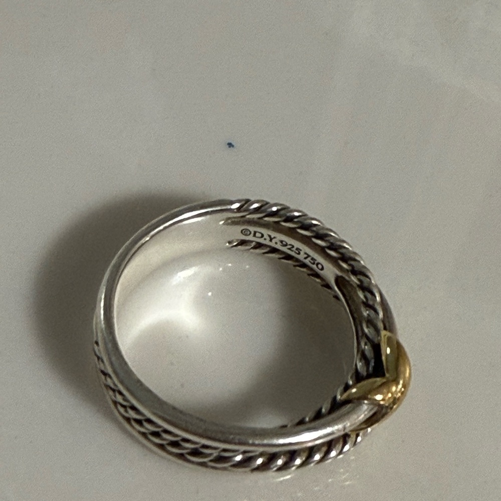 David Yurman Two-Tone Cable Ring - Picture 4 of 4